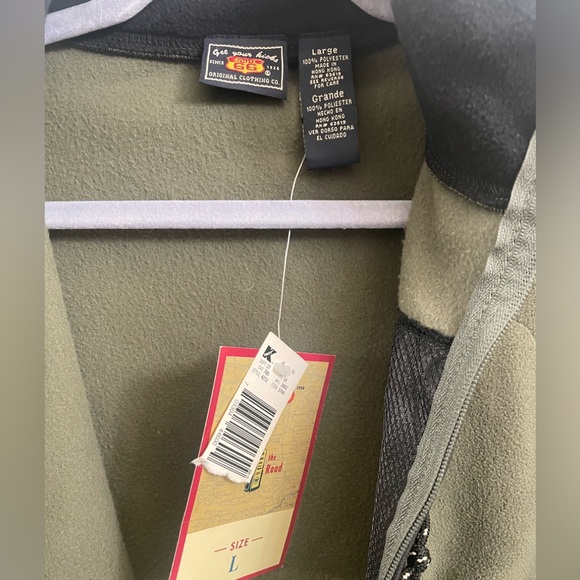 Route 66 Fleece Vest Dark Leaf Green Full Zip Sz(L) - Picture 3 of 3